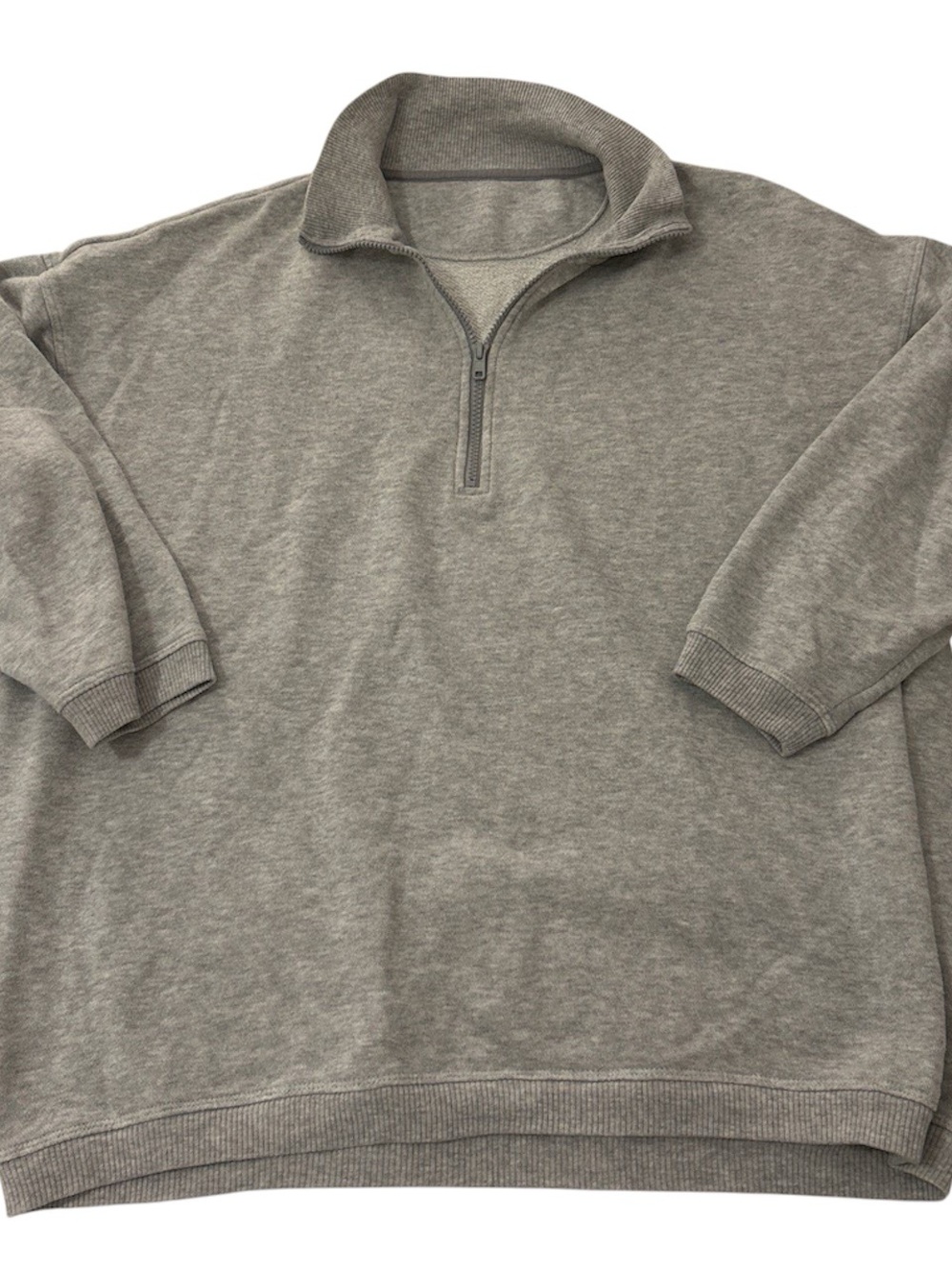 Aerie Gray Quarter Zip Sweatshirt